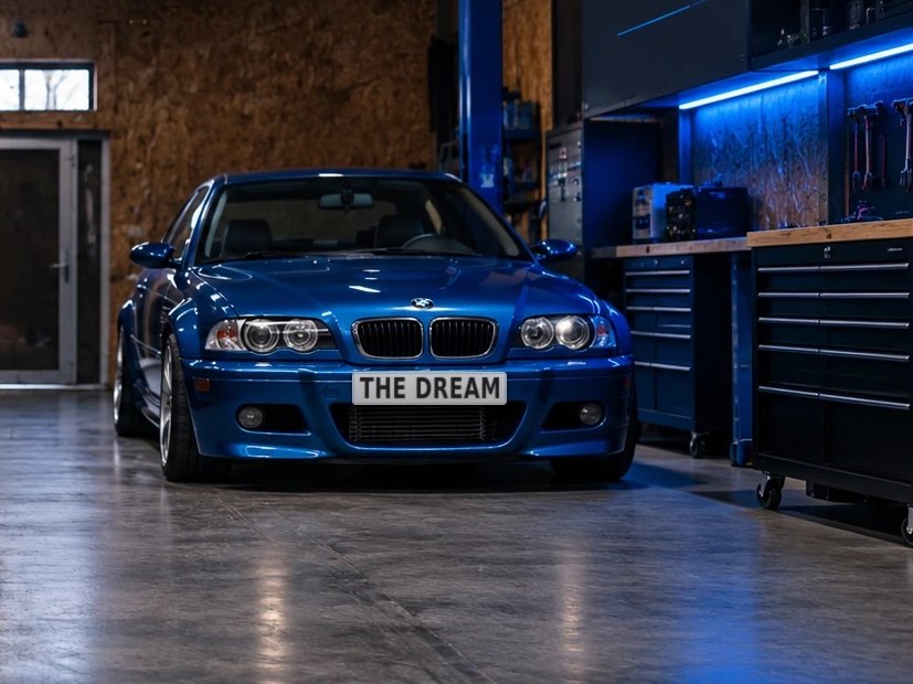 BMW E46 M3 in the E's Garage workshop